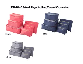 6-in-1 Bags in Bag Travel Organizer