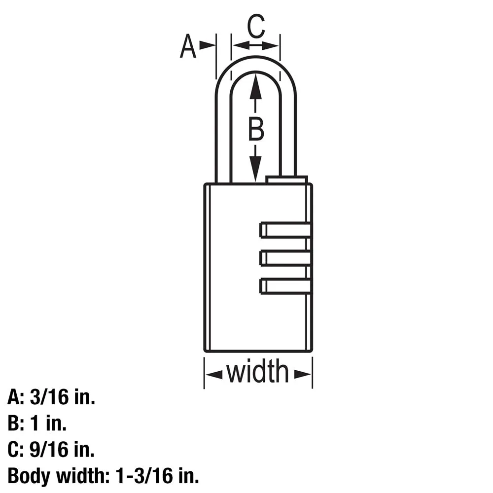 630D COMBINATION PADLOCKS