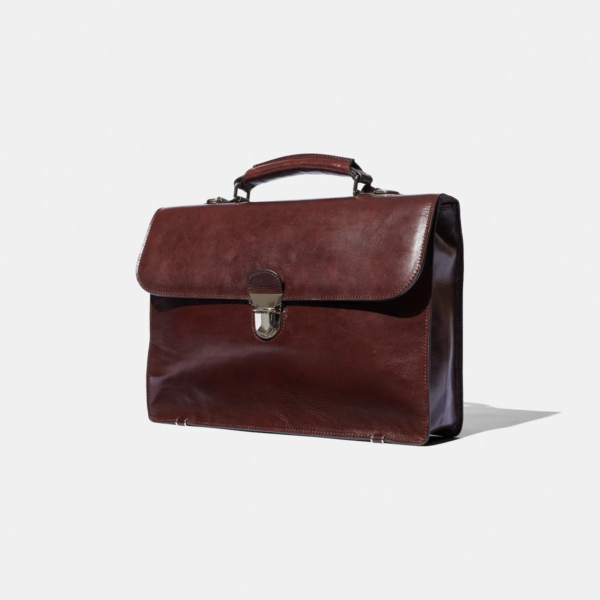 Baron - Small Briefcase BLACK LEATHER