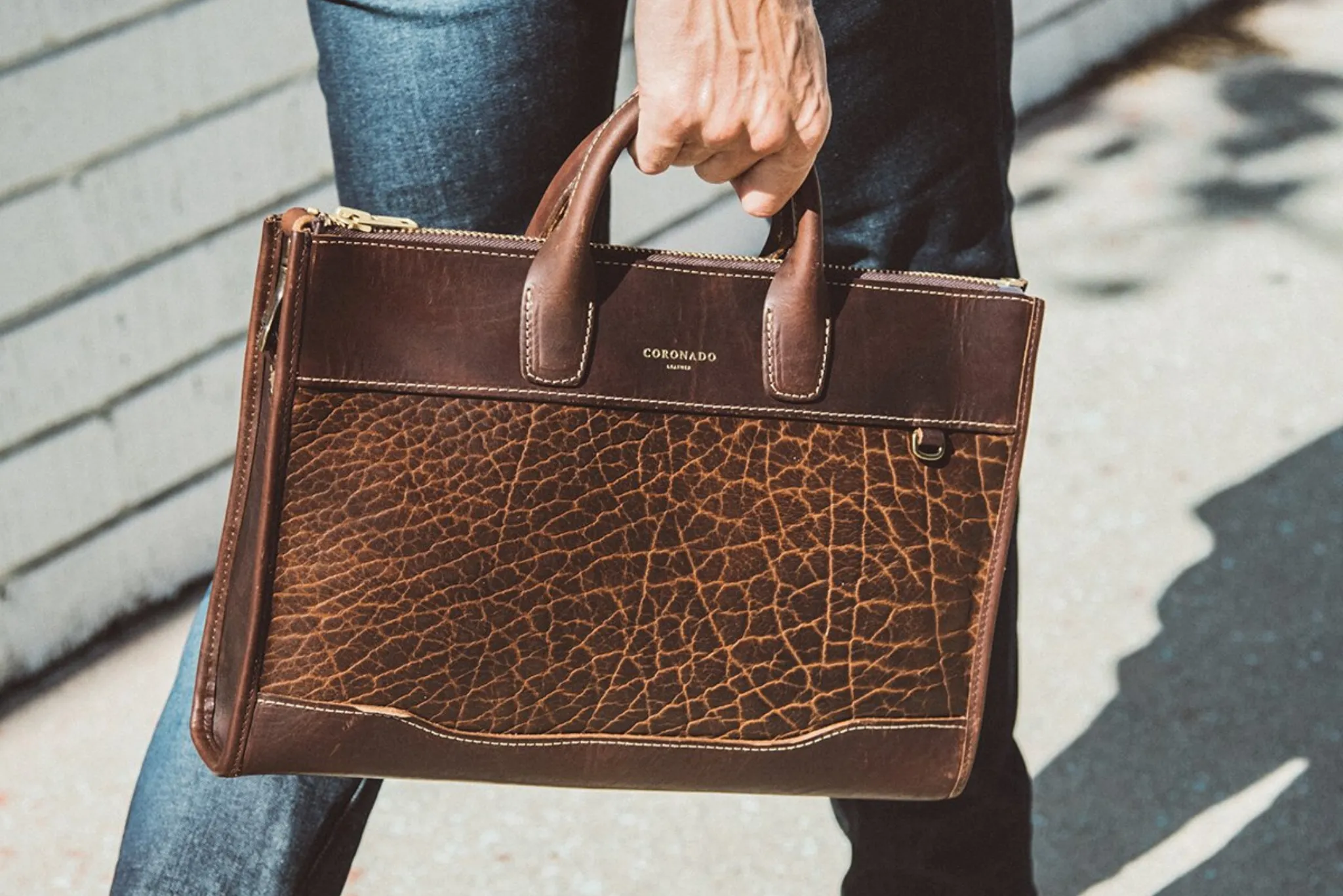 Bison Slim Briefcase #12 | Coronado Leather