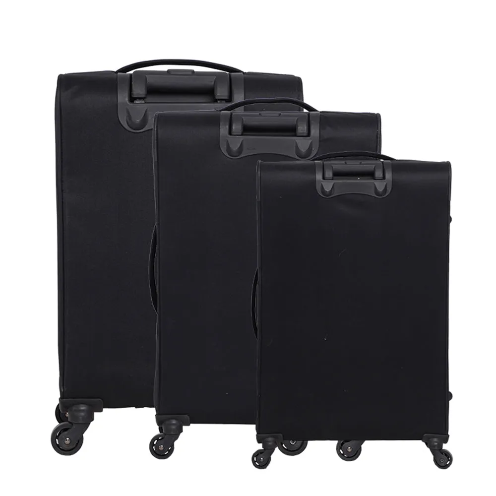 BLCK Trolley Luggage Bags Set of 3 - Black