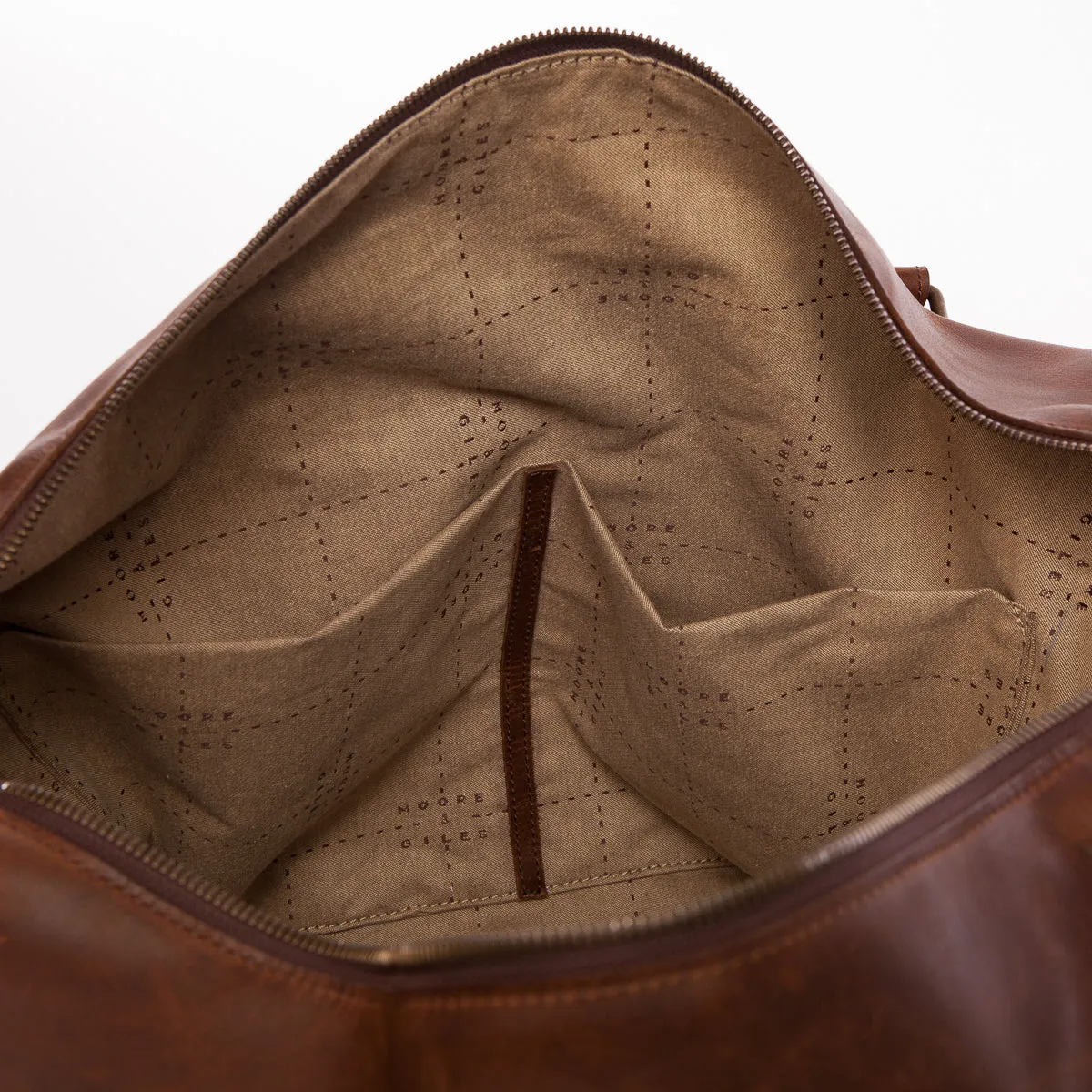 Booker Leather Cabin Duffel in Baldwin Oak by Moore & Giles