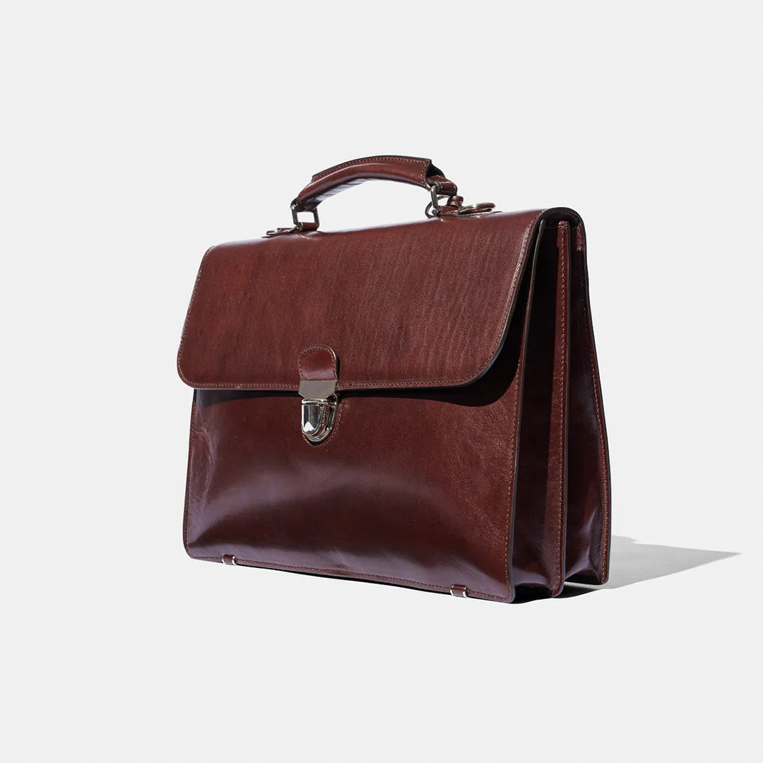 Briefcase - Brown Leather by Baron