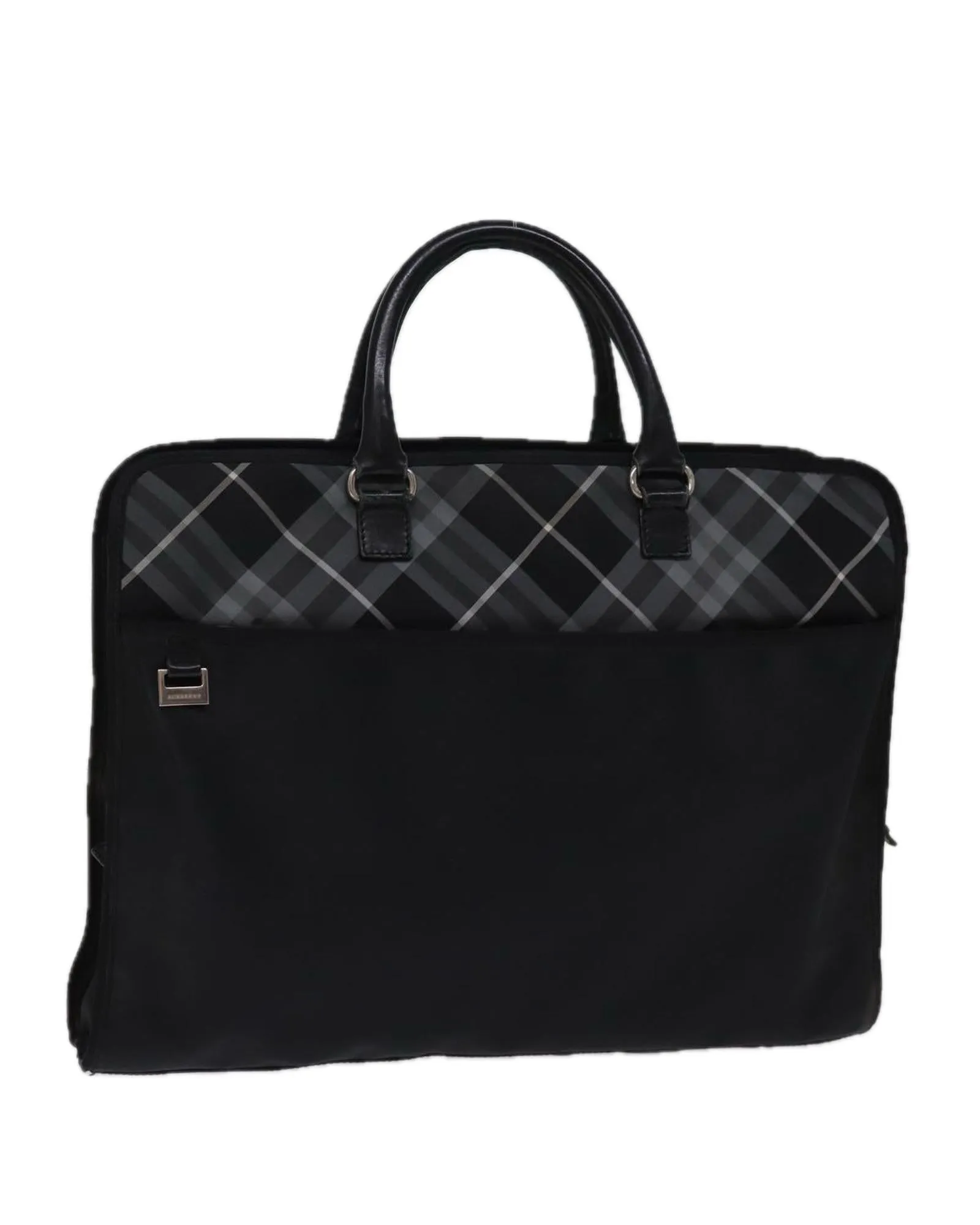 BURBERRY Nova Check Briefcase Black