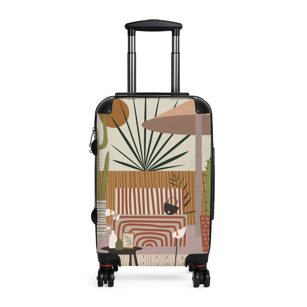 Cabin Suitcase, Modern Patio Print