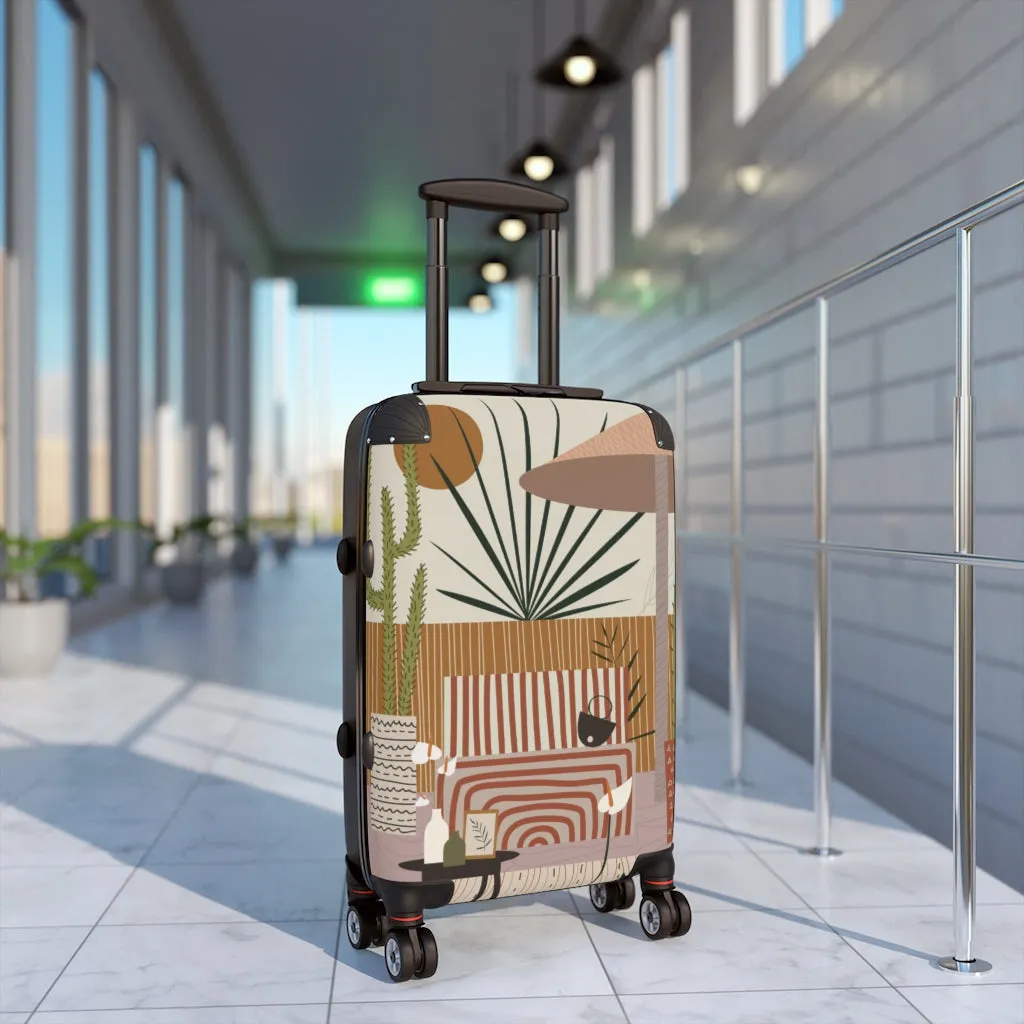 Cabin Suitcase, Modern Patio Print