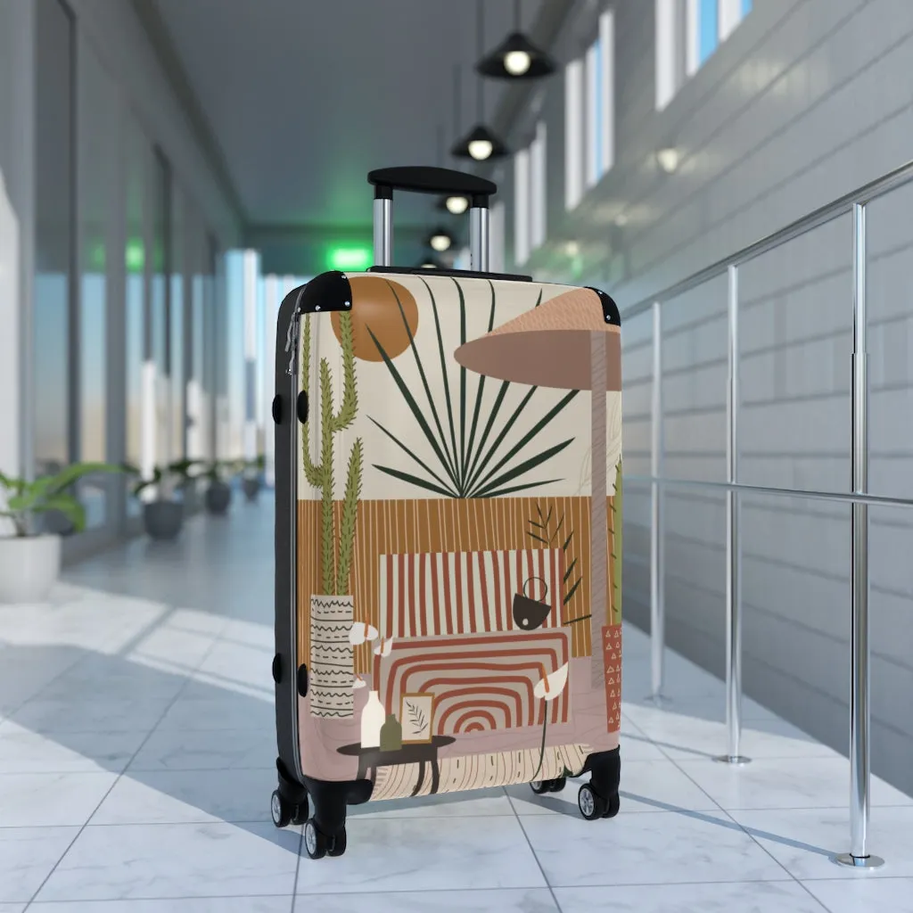 Cabin Suitcase, Modern Patio Print