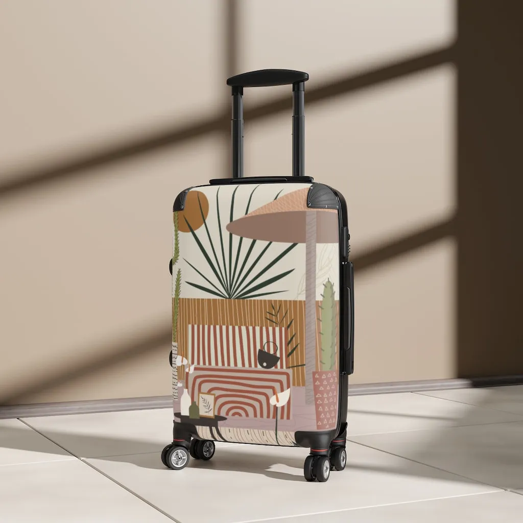 Cabin Suitcase, Modern Patio Print