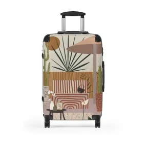 Cabin Suitcase, Modern Patio Print