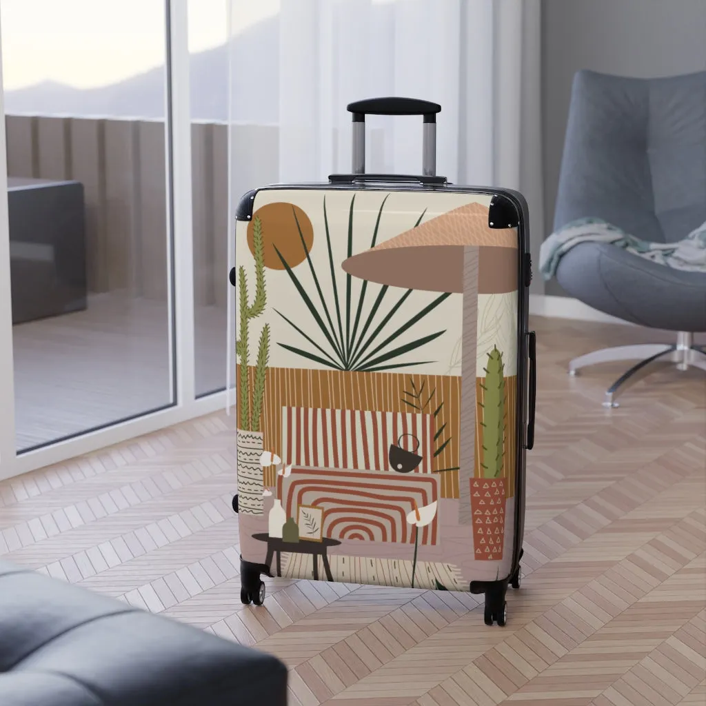 Cabin Suitcase, Modern Patio Print