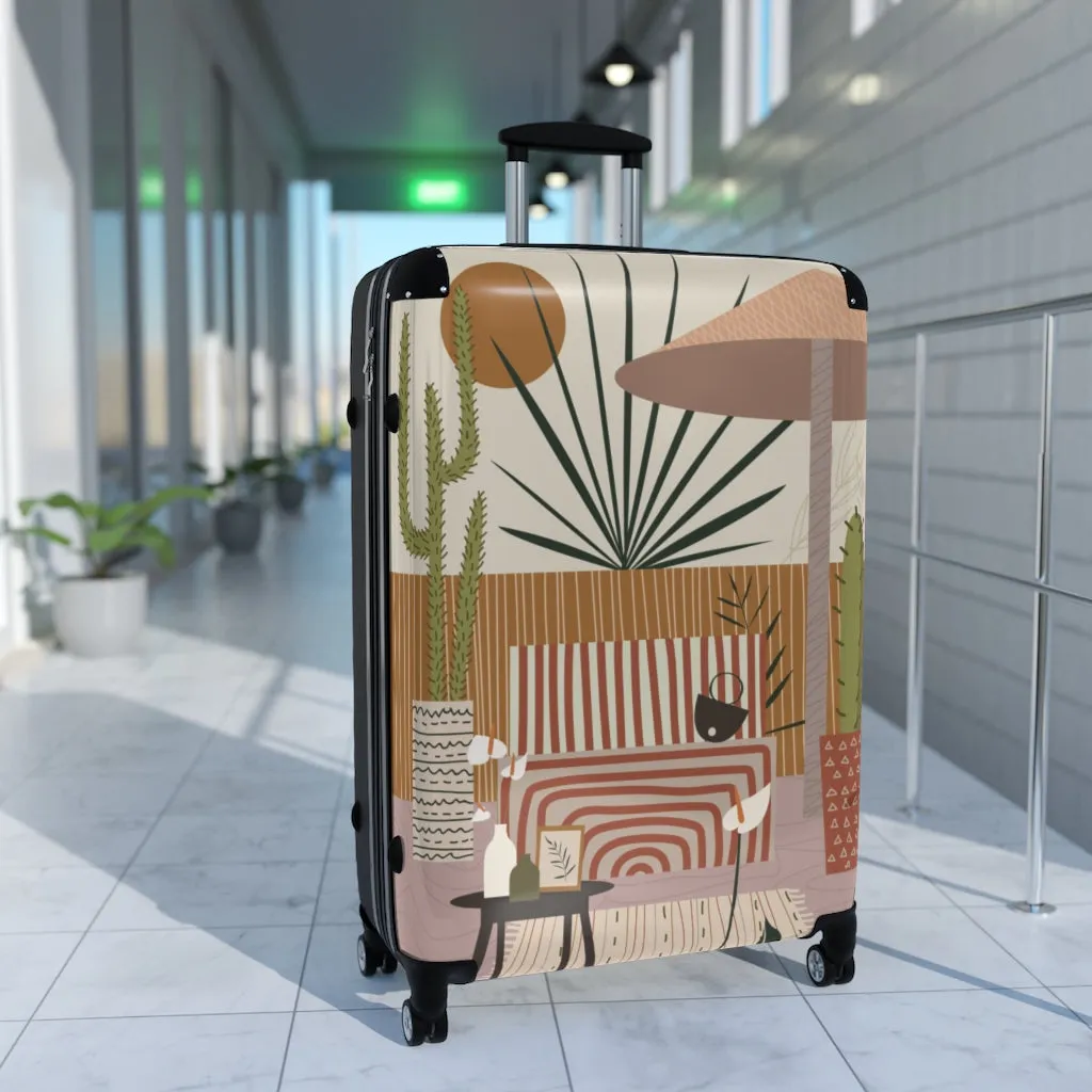 Cabin Suitcase, Modern Patio Print