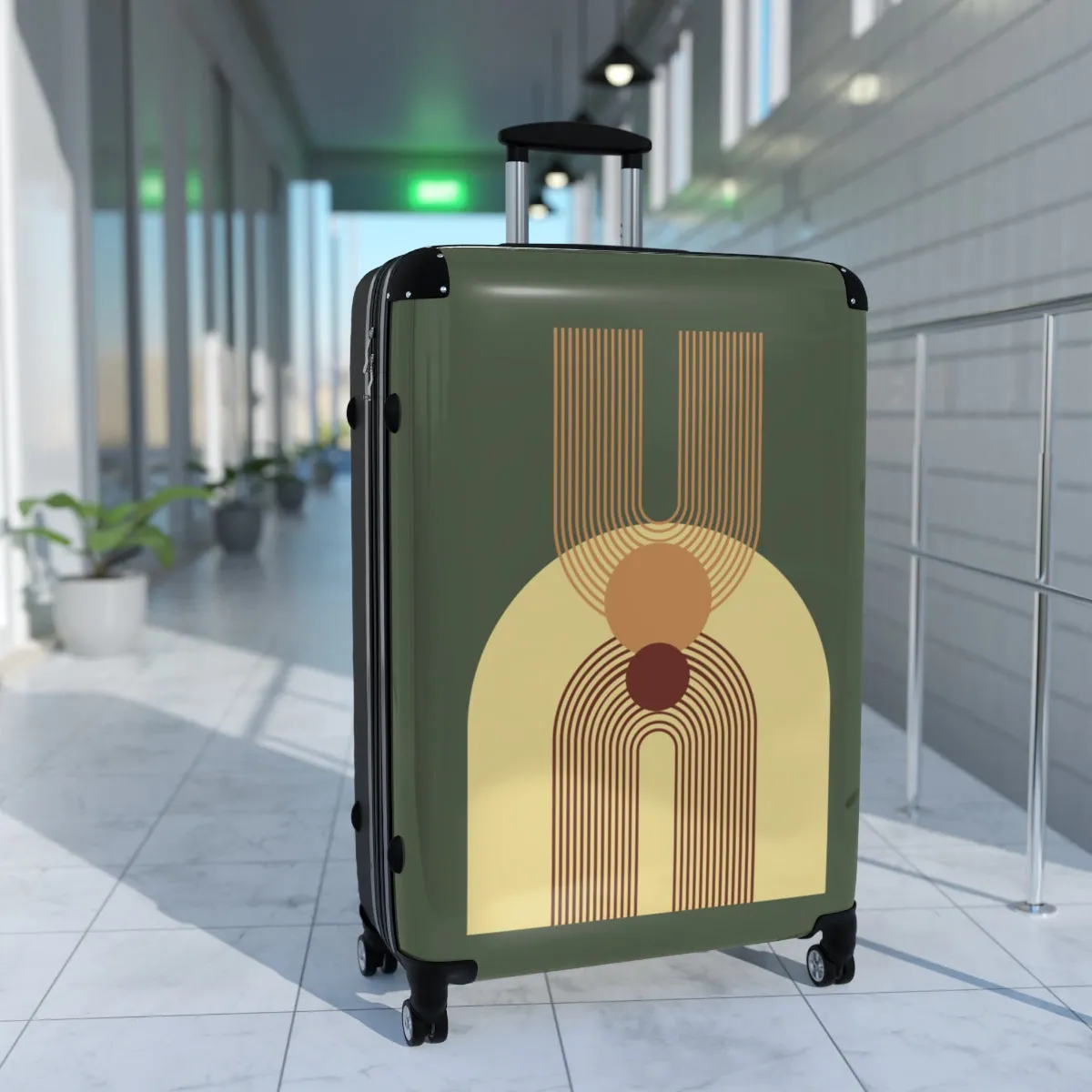 Cabin Suitcase Multiple Sizes Retro Luggage Built in Combination Lock