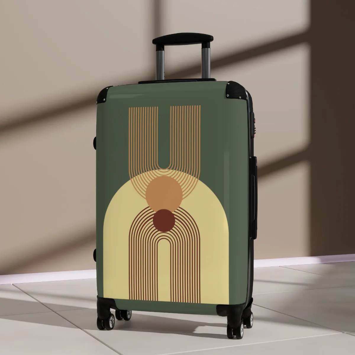 Cabin Suitcase Multiple Sizes Retro Luggage Built in Combination Lock