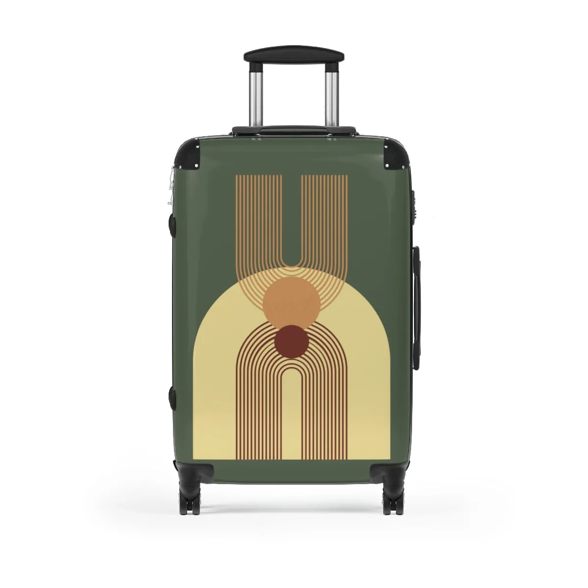 Cabin Suitcase Multiple Sizes Retro Luggage Built in Combination Lock