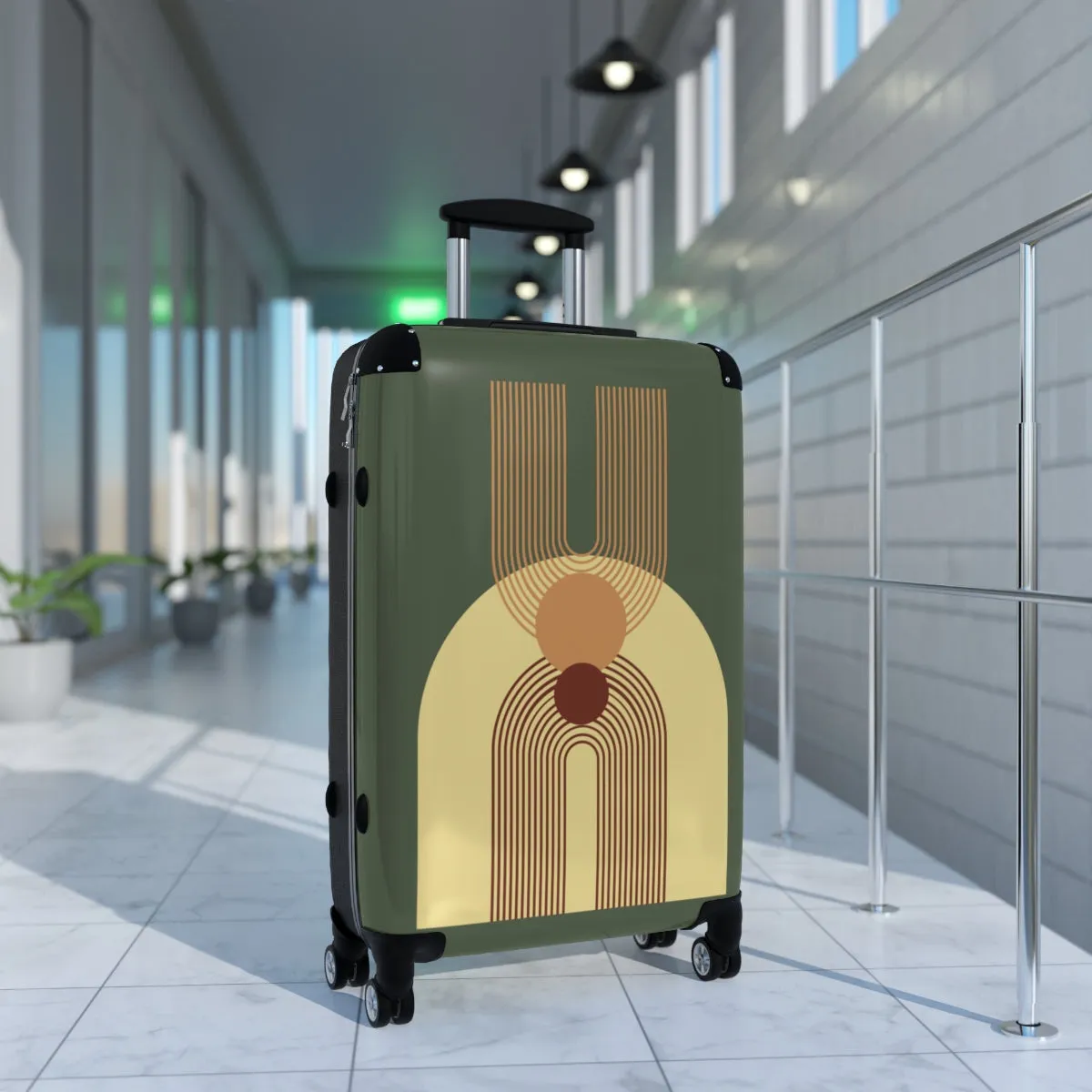 Cabin Suitcase Multiple Sizes Retro Luggage Built in Combination Lock