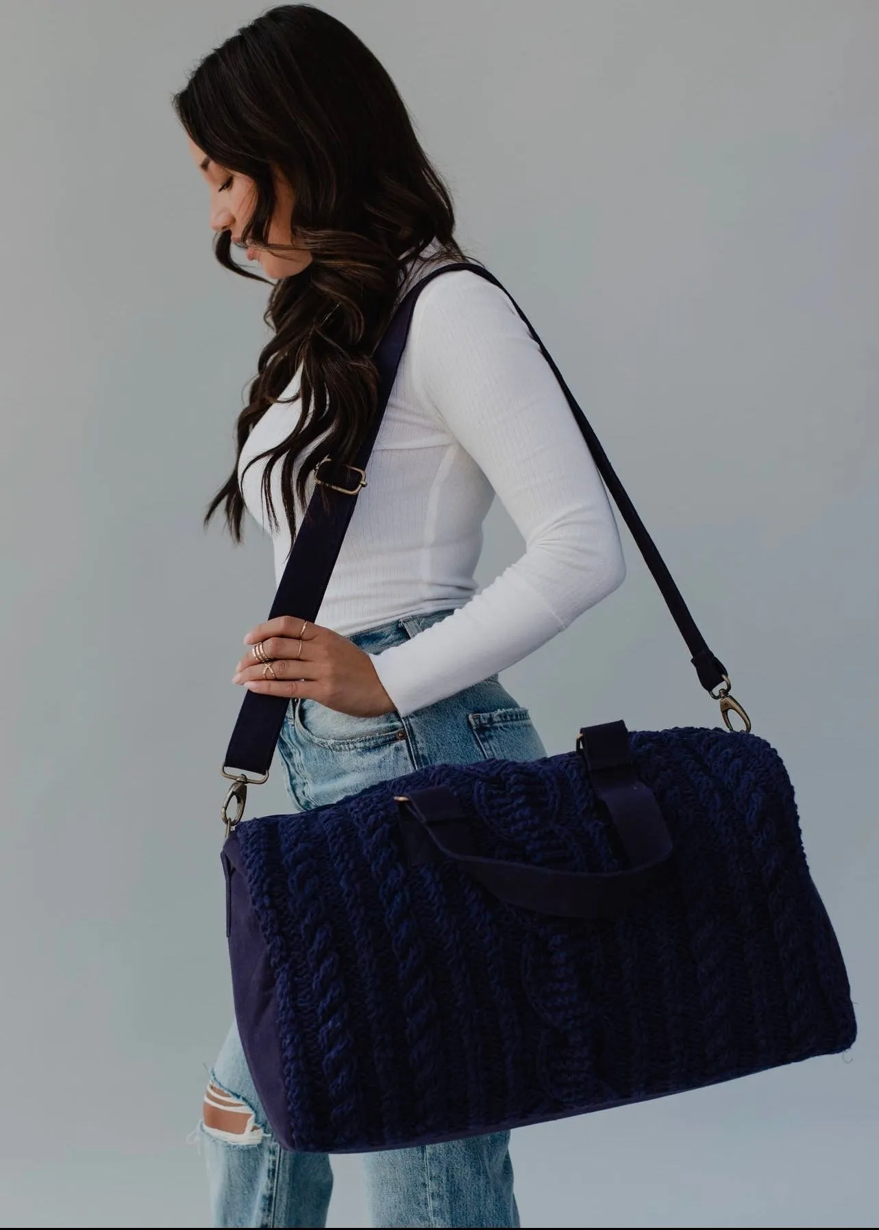 Cableknit Weekend Duffel Bag