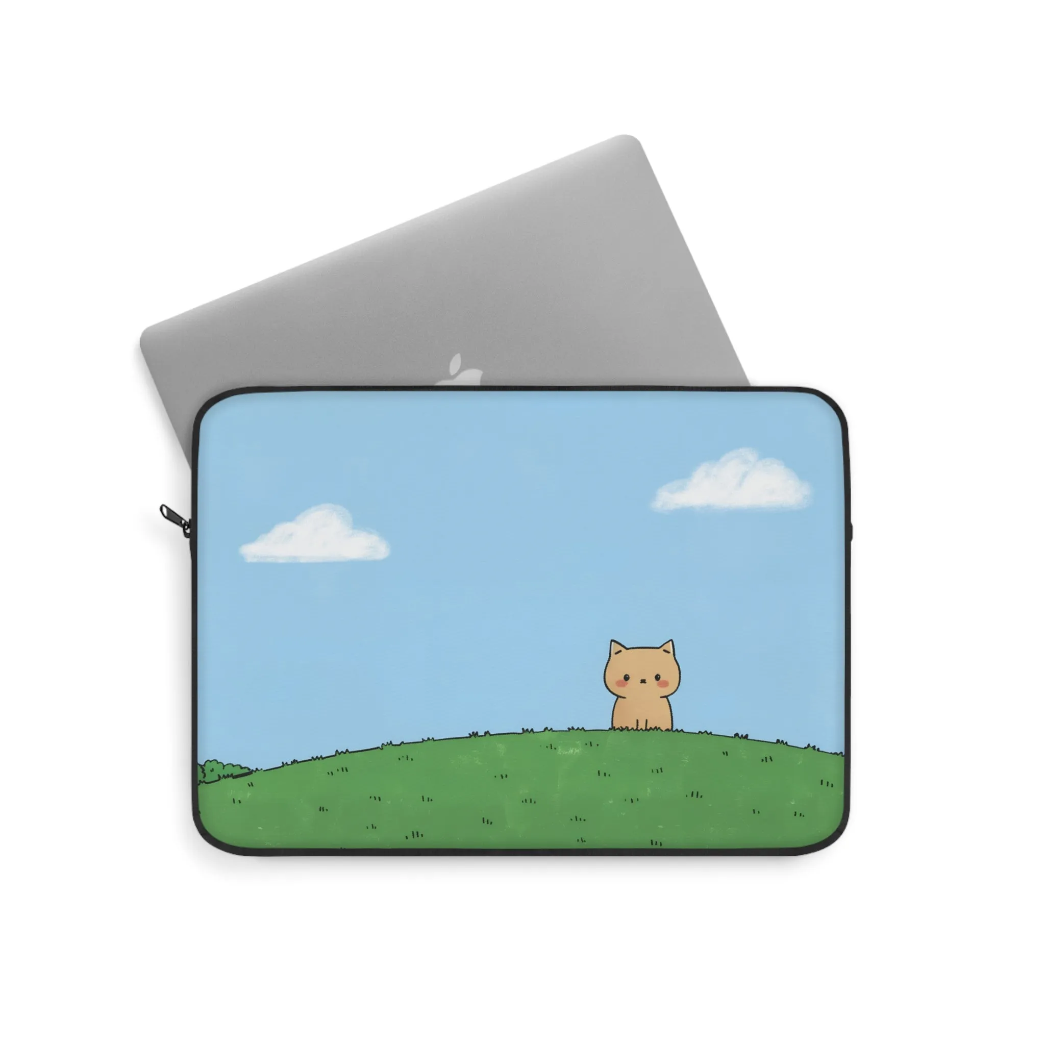 Cat in the Park Laptop Sleeve