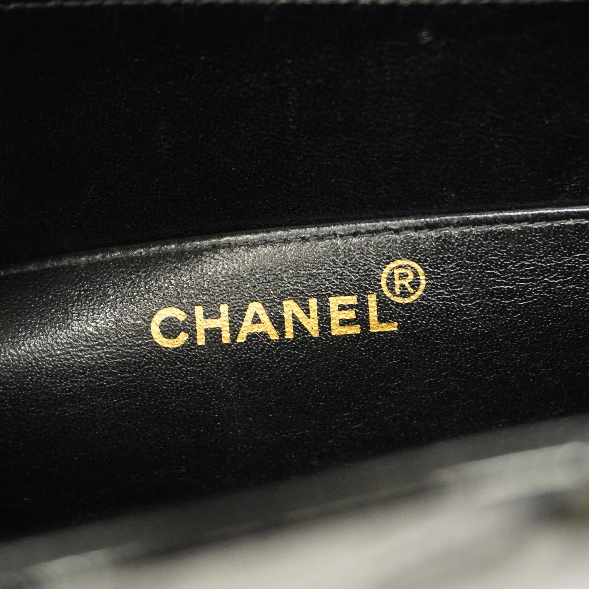 CHANEL  Matelasse Business Bag Women's Patent Leather Briefcase Black