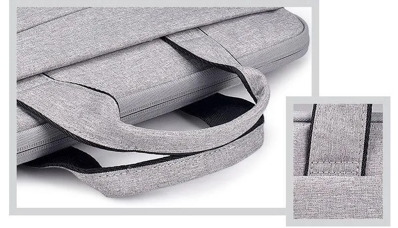 Custom Waterproof Business laptop Case sleeve Office Bag -Ash