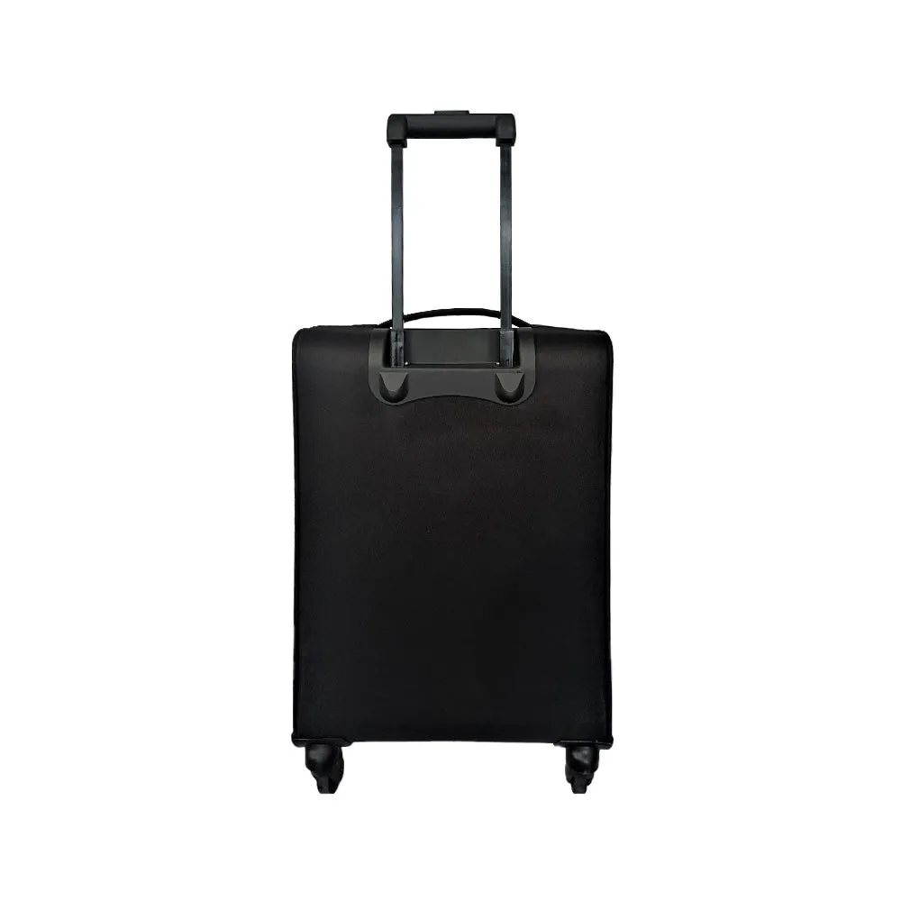 Elegant Sport Square Trolley Bag Small Suitcase for Travelling-Black and Orange