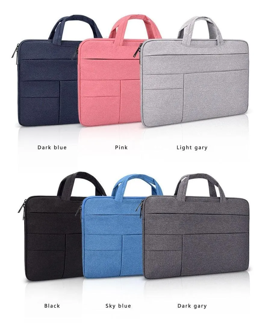 Essential Waterproof Laptop Hand Bag For 15.6 Inch-Navy Blue