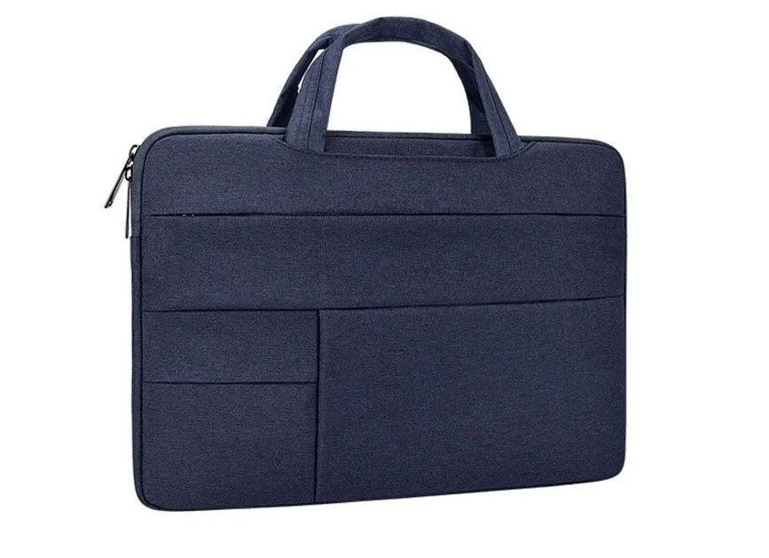 Essential Waterproof Laptop Hand Bag For 15.6 Inch-Navy Blue