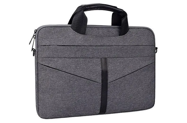 Executive Men's Zipper Designed Business Laptop Bag-Grey