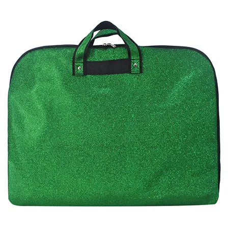 Green Glitter Gymnastics Competition Garment Bag and Cheer Dance Garment Bags