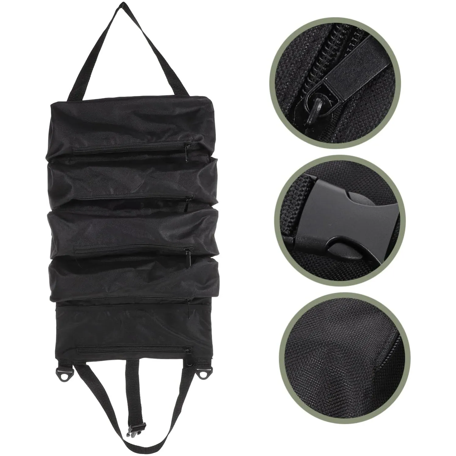 Hardware kit Organizer for Storage Tools Bag with 5 Zipper Pocket (1 Pc)