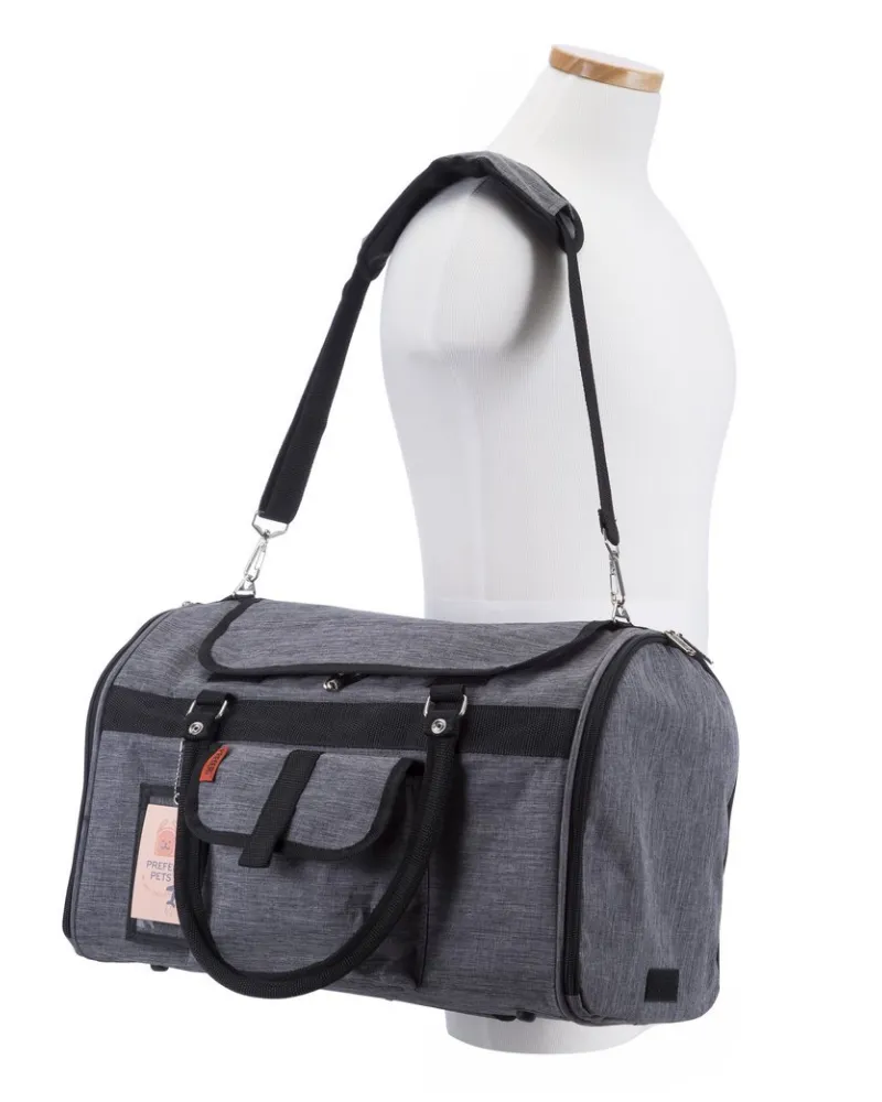 Hideaway Duffle Pet Carrier in Heather Grey (Airline Approved) (FINAL SALE)