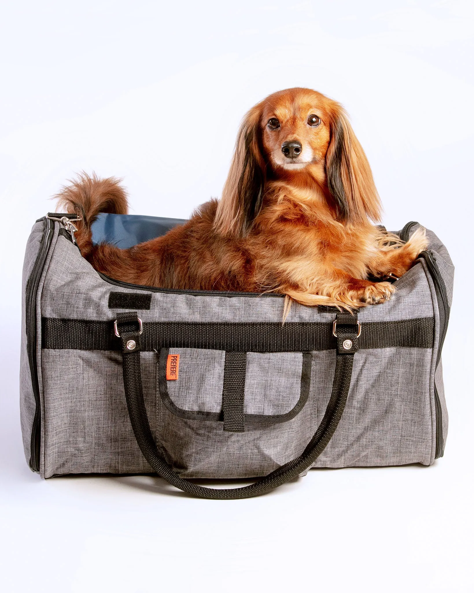 Hideaway Duffle Pet Carrier in Heather Grey (Airline Approved) (FINAL SALE)