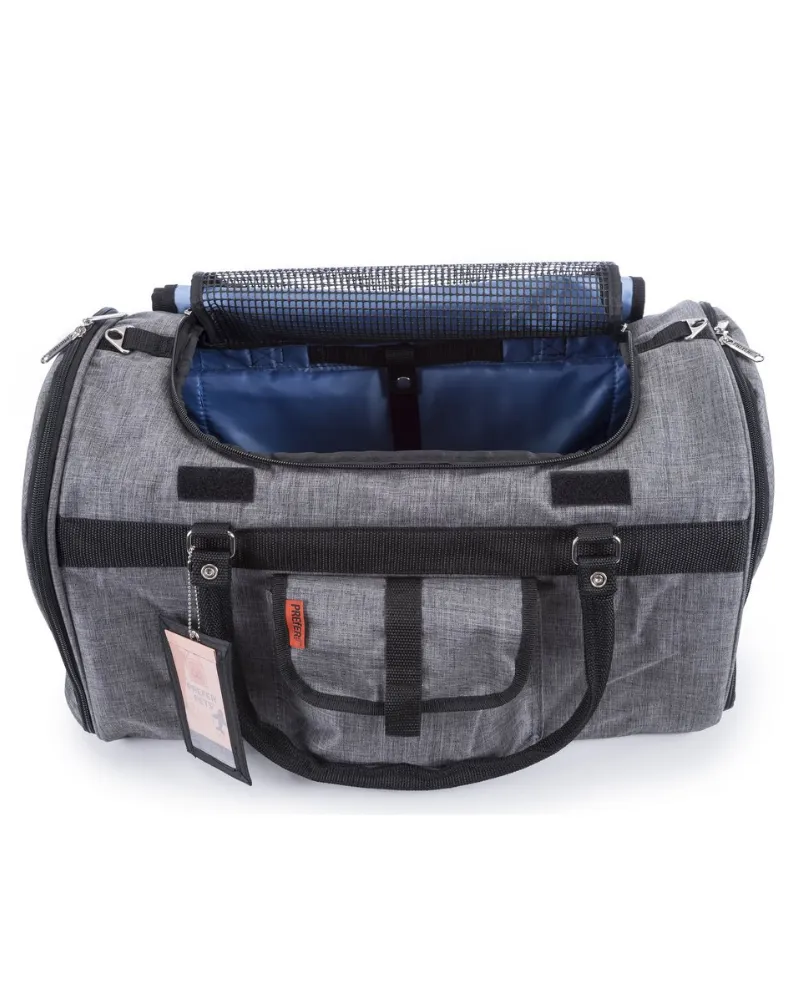 Hideaway Duffle Pet Carrier in Heather Grey (Airline Approved) (FINAL SALE)