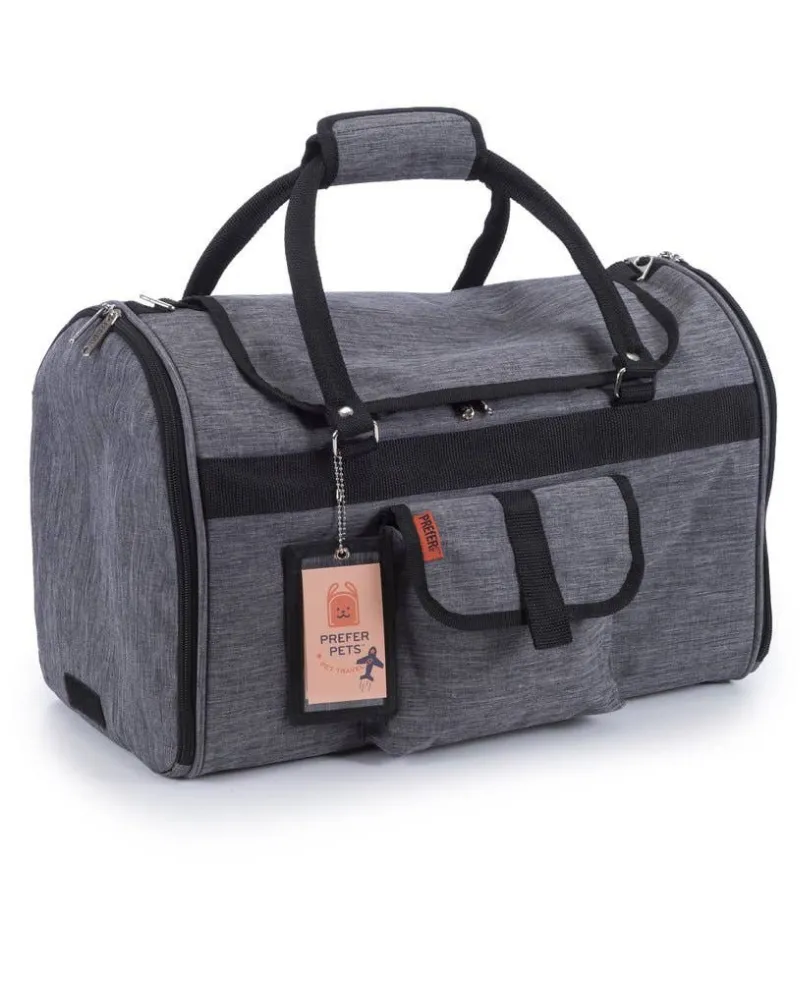 Hideaway Duffle Pet Carrier in Heather Grey (Airline Approved) (FINAL SALE)