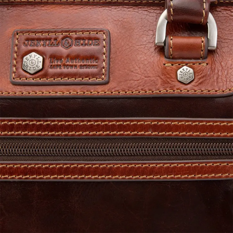 Jekyll & Hide Medium Laptop Briefcase - Tobacco