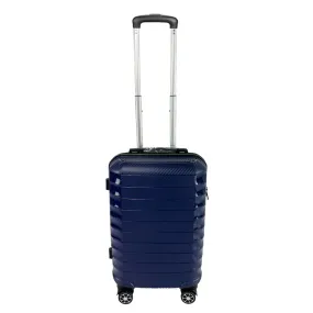 Kuber Industries 24inch Strong & Lightweight Cabin Trolley Bags with 360 Degree Rotating Wheels | Expandable Carry-On Cabin Luggage Suitcase | Bags for Travelling | PP103024DKBLE-Blue