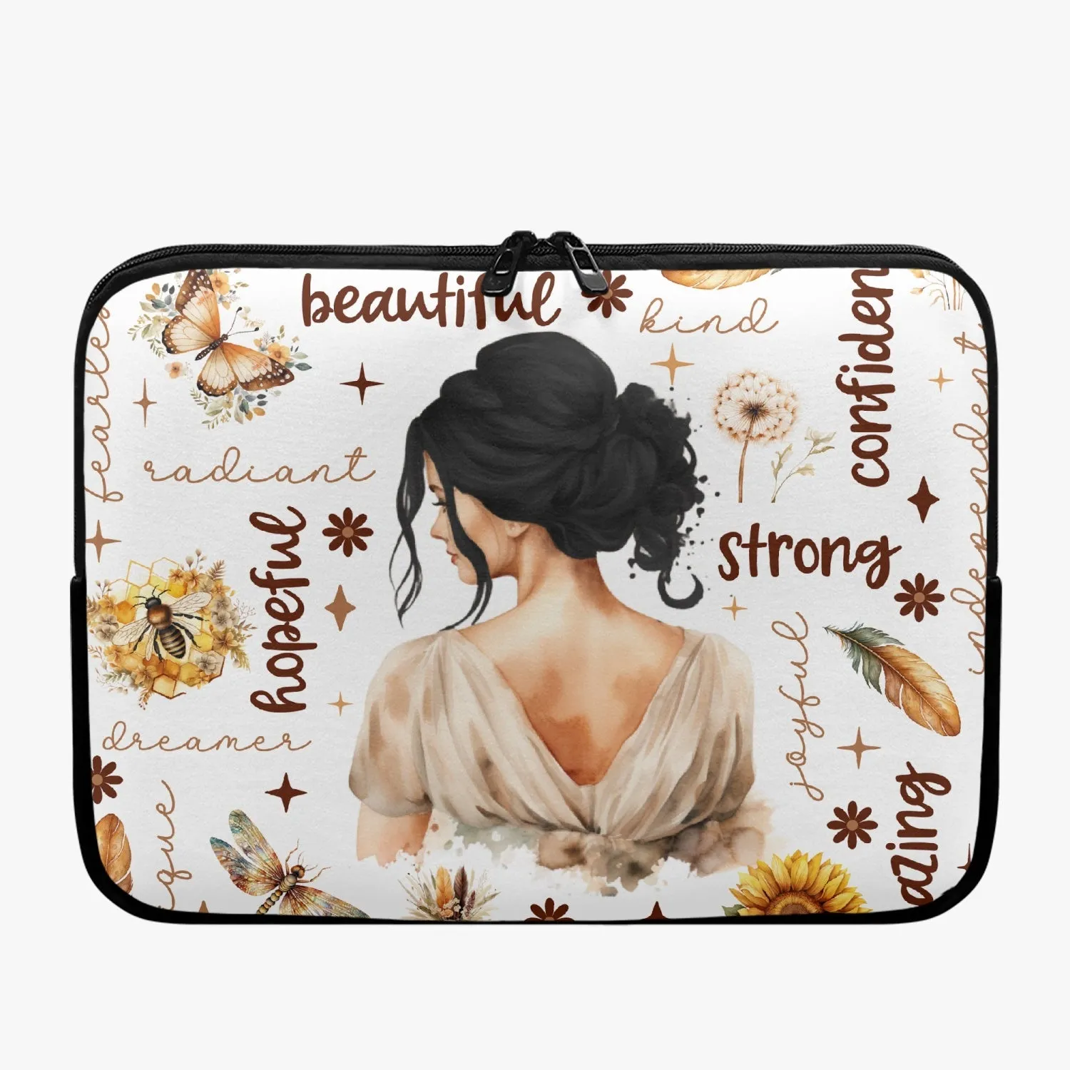 Laptop Sleeve - without handles - Affirmations - Black Hair