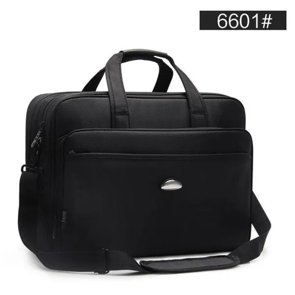 Large Capacity Business Men 17 Inches Briefcases Black Bags Men&#39;s Waterproof Computer Laptop Briefcase Male Travel Shoulder Bag