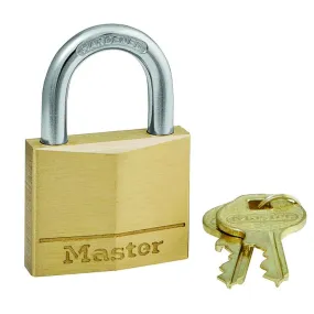 Master Lock Solid Brass Padlock with Key