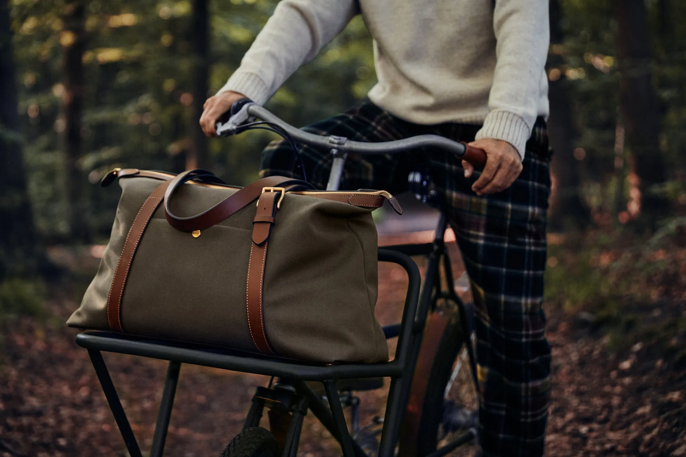 M/S Holdall – Slate Herringbone/Black