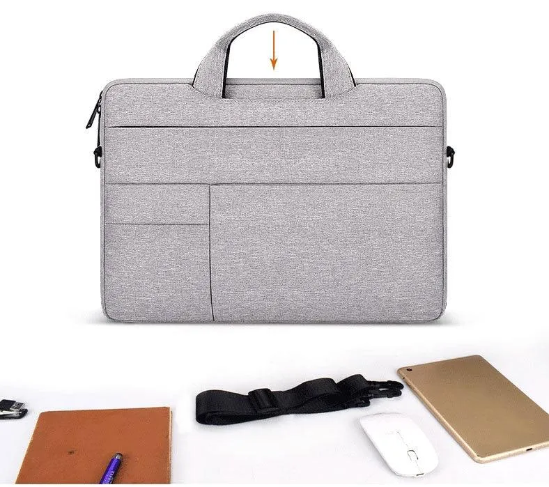 Office Travel 15.6 Inch Waterproof Custom Laptop Bag-Ash