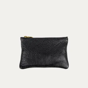 Pauly Pouch Organizer | Black Leather   Gold Hardware