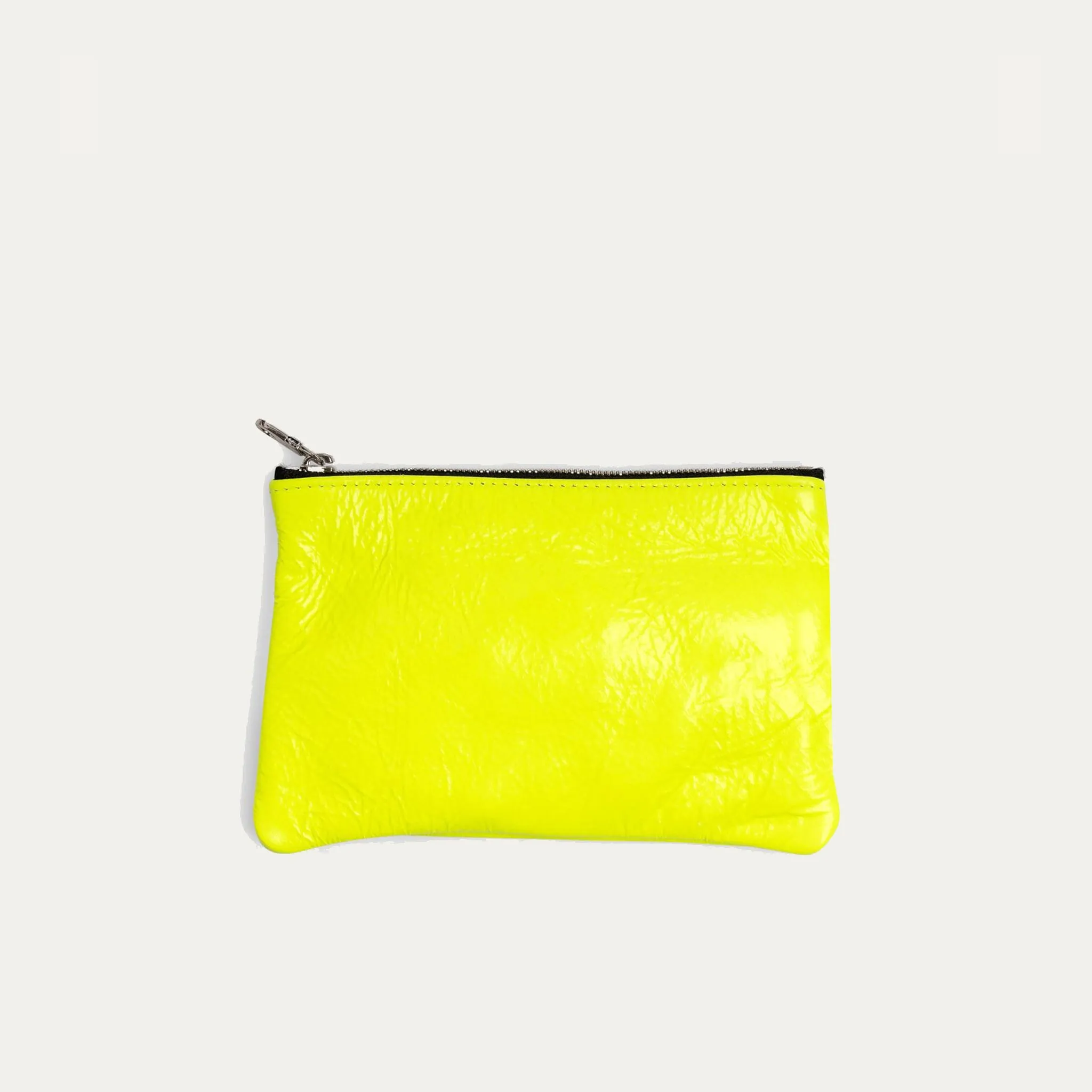 Pauly Pouch Organizer | Neon Yellow   Silver Hardware