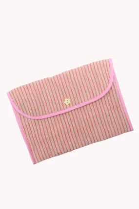 Pink Stripes Laptop Sleeve