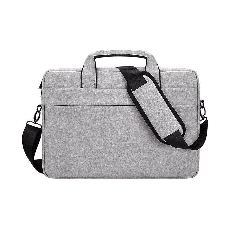 Shockproof Business Laptop Shoulder Bag- Ash