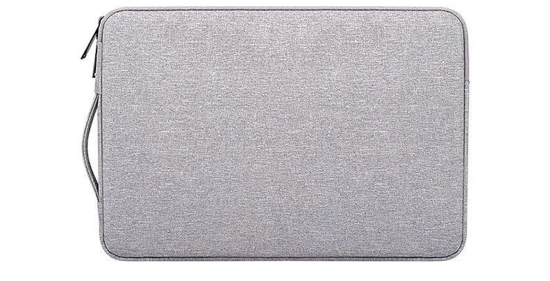 Sleek And Stylish Slant Zipper Designed Laptop Sleeve-Ash