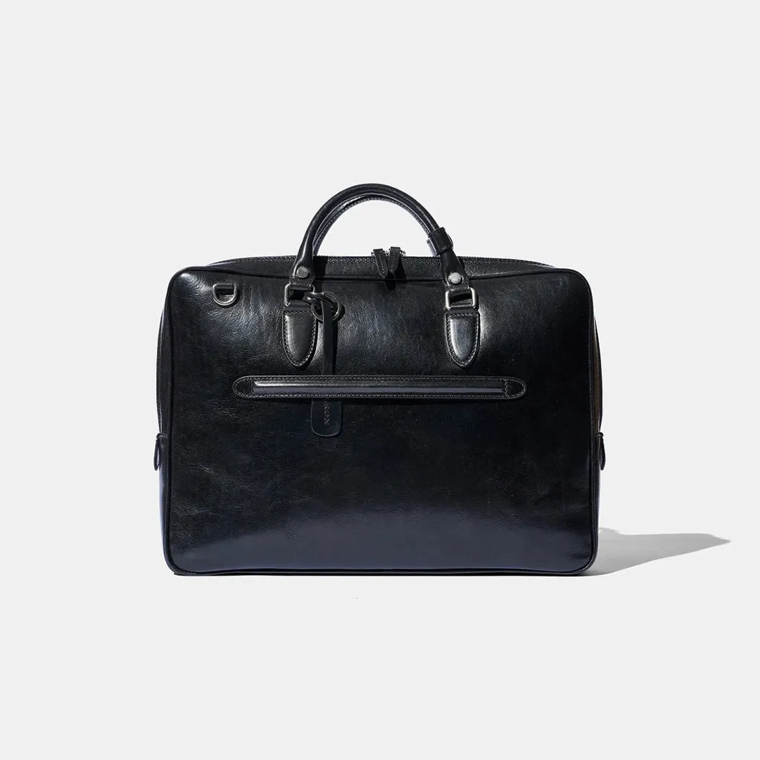 Slim Briefcase - Black Leather by Baron