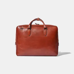 Slim Briefcase - Cognac Leather by Baron