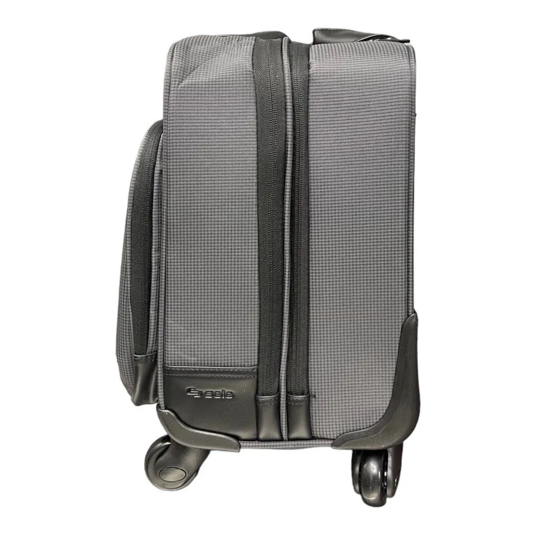 Solo New York Gramercy Rolling Laptop Bag. 4 Wheel Rolling Briefcase for Women and Men. Fits Up to 15.6 Inch Laptop - Grey