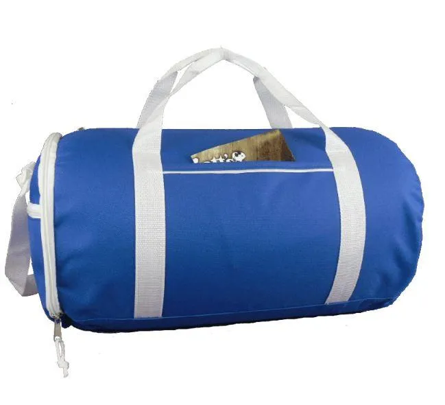 Two-Tone Sport Gym Roll Duffel Bags