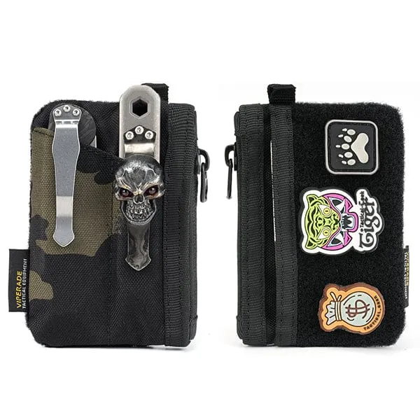 VE17 Small EDC Pouch, EDC Pocket Organizer with DIY Patch Area